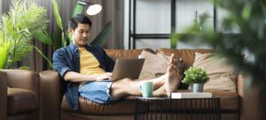 Digital nomad working remotely in Indonesia using the E33G Visa
